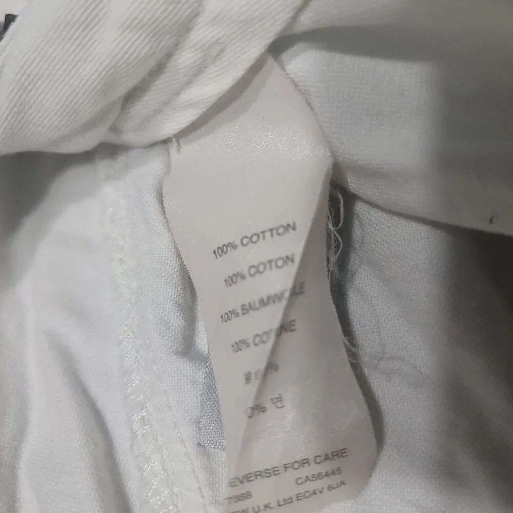 J. Crew 770 Jeans Mens 32x32 Straight Leg White Denim Cotton